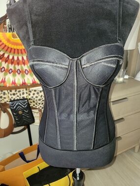 Black Bustier Corset Top, Night Out